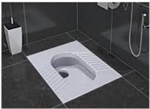 توالت زمینی سینا چینی مدل آرتمیس 42سانت